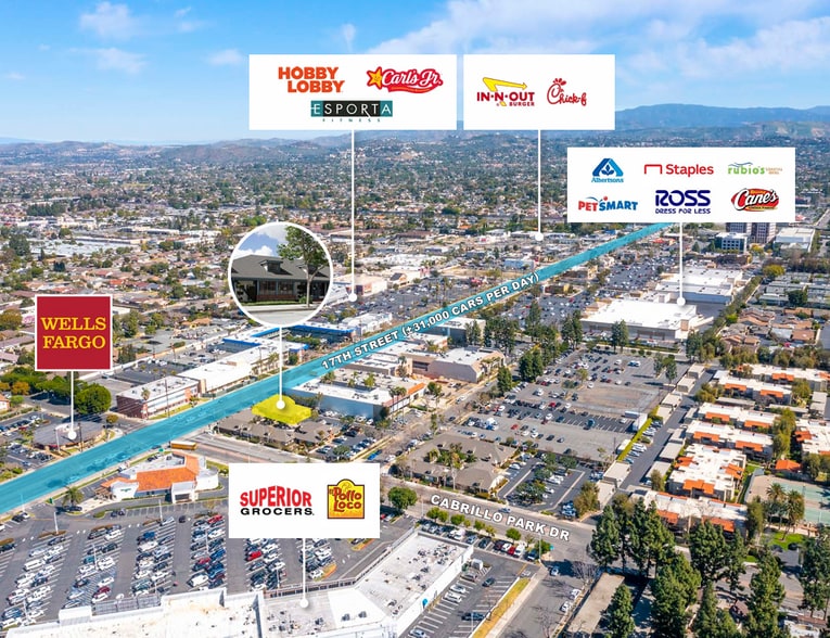 1820 E 17th St, Santa Ana, CA for sale - Aerial - Image 3 of 5