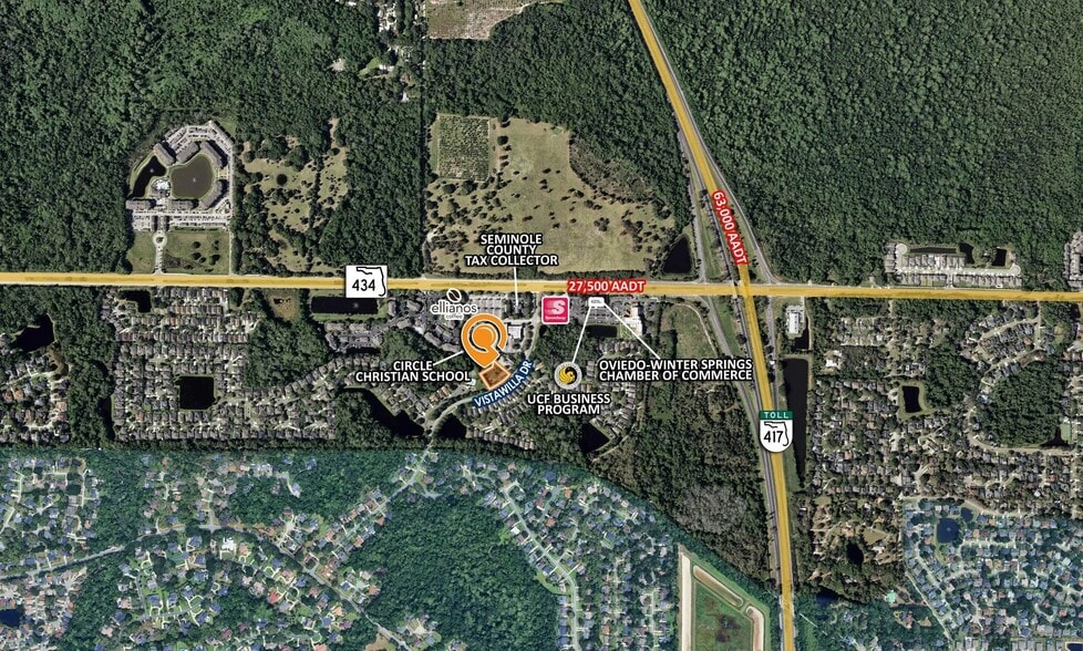 387 Vistawilla Dr, Winter Springs, FL for lease - Aerial - Image 3 of 4