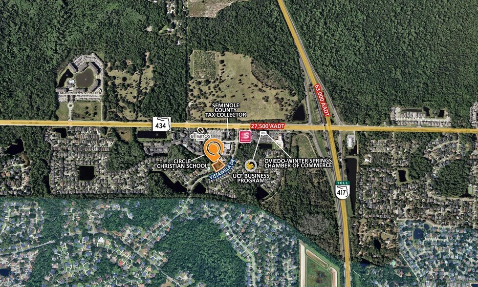 387 Vistawilla Dr, Winter Springs, FL à louer - Aérien - Image 3 de 4