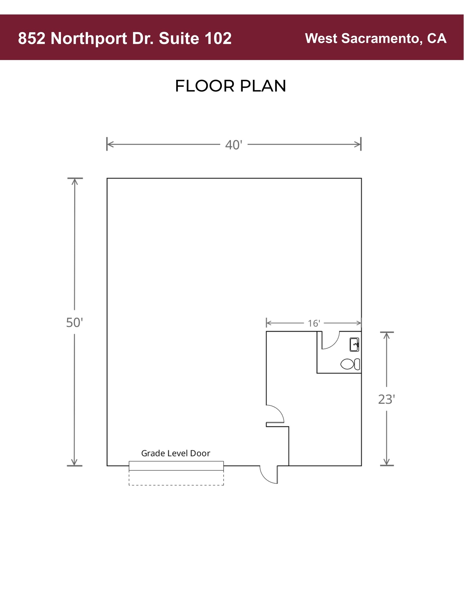 852 Northport Dr, West Sacramento, CA for lease Site Plan- Image 1 of 1