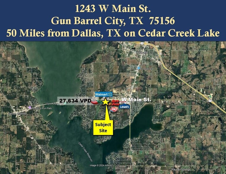1243 W Main St, Gun Barrel City, TX à vendre - Aérien - Image 3 de 3
