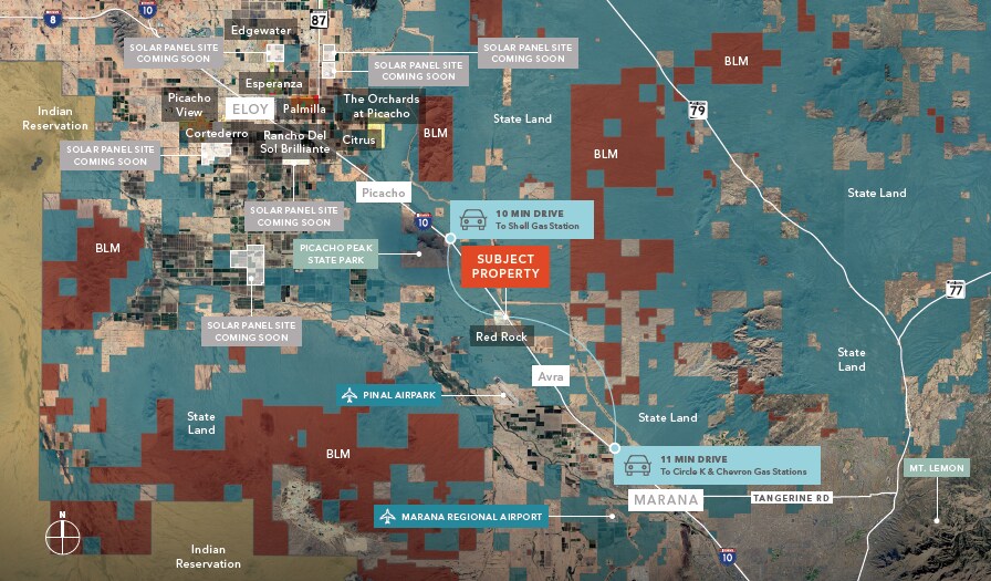 22593 E Sasco Rd, Red Rock, AZ à vendre - Aérien - Image 2 de 3