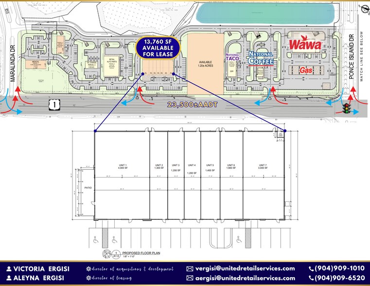 4000 US 1 N, Saint Augustine, FL à louer - Plan d’étage - Image 3 de 5