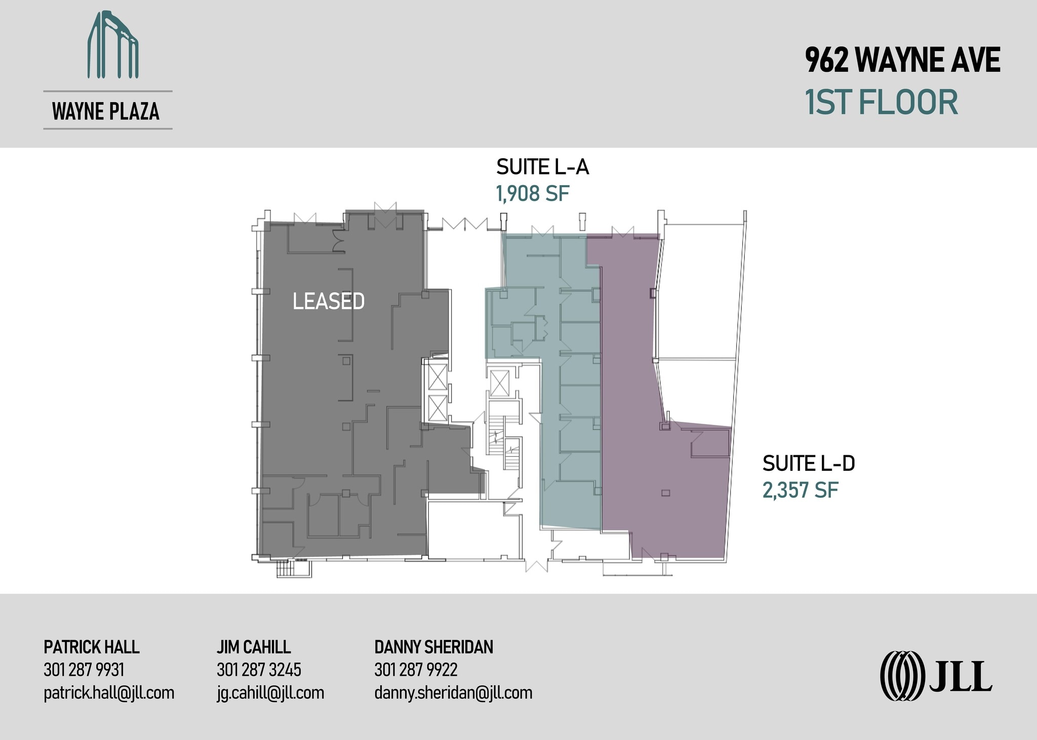 962 Wayne Ave, Silver Spring, MD à louer Plan d’étage- Image 1 de 1