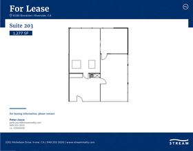 6180 Brockton Ave, Riverside, CA à louer Plan d’étage- Image 1 de 1