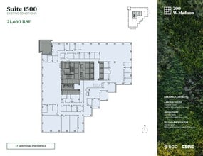 200 W Madison St, Chicago, IL à louer Plan d’étage- Image 1 de 3