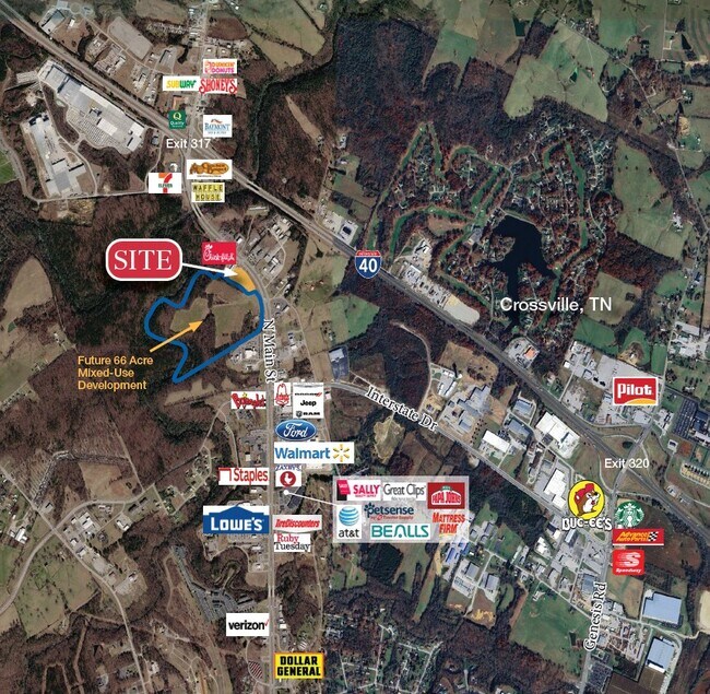 Plus de détails pour 3317 Main st, Crossville, TN - Terrain à louer