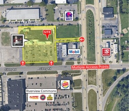 13620-13720 Sibley Rd, Riverview, MI - AERIAL  map view - Image1