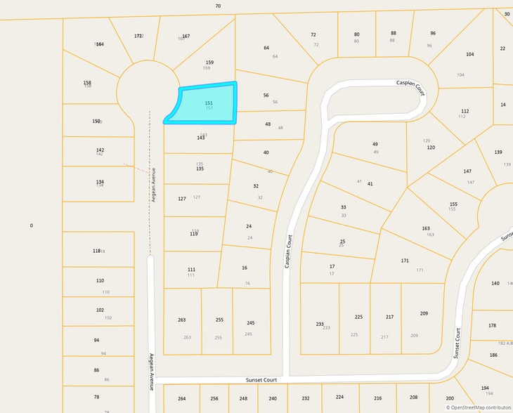 151 Aegean Ave, Buffalo, NY for sale - Plat Map - Image 1 of 1