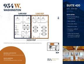 954 W Washington Blvd, Chicago, IL à louer Plan d’étage- Image 2 de 12