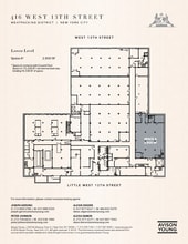 416 W 13th St, New York, NY for lease Floor Plan- Image 2 of 9