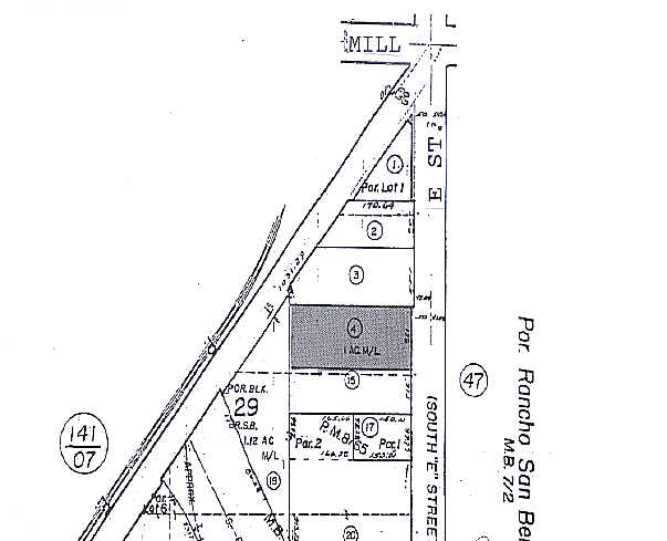 590 S E St, San Bernardino, CA for lease - Plat Map - Image 3 of 3