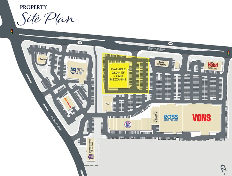 1504-1600 Foothill Blvd, La Verne, CA à louer - Plan de site - Image 3 de 4