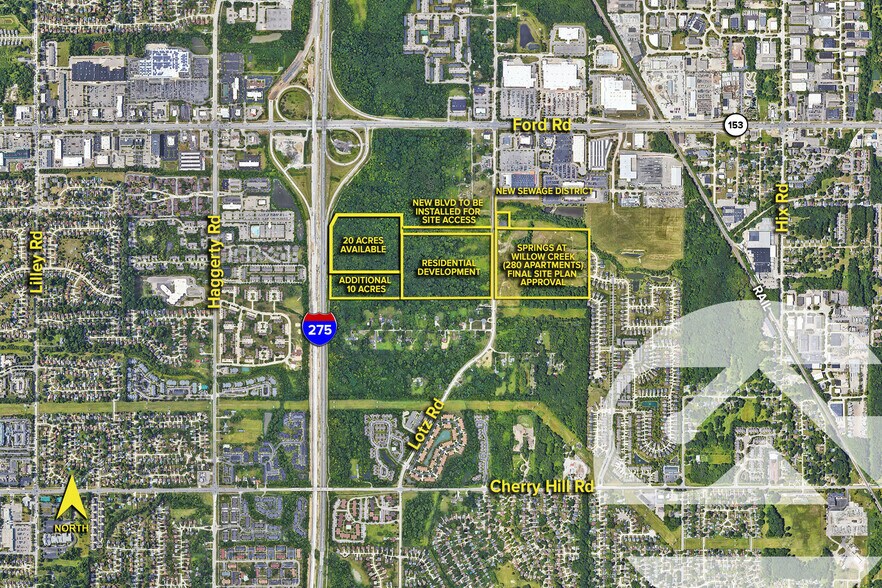 Ford Rd, Canton, MI à vendre - Photo du bâtiment - Image 1 de 1