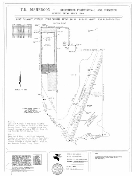 990 Haltom Rd, Fort Worth, TX à vendre - Plan de site - Image 1 de 1