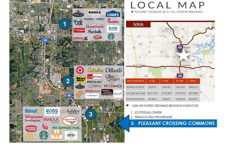 Pleasant Crossing Blvd., Rogers, AR à louer - Photo du bâtiment - Image 2 de 7