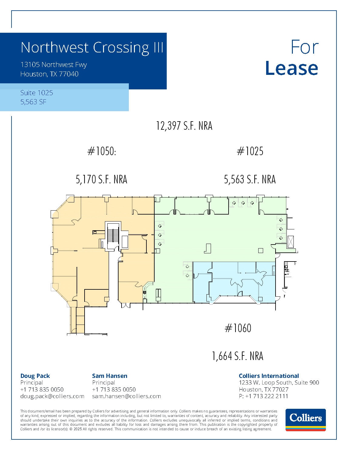 13105 Northwest Fwy, Houston, TX à louer Plan d’étage- Image 1 de 1