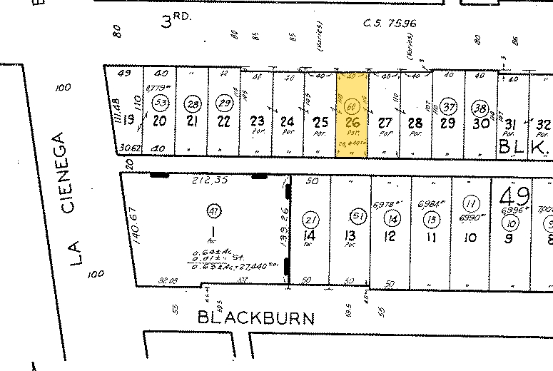 8474 W 3rd St, Los Angeles, CA à louer - Plan cadastral - Image 2 de 9