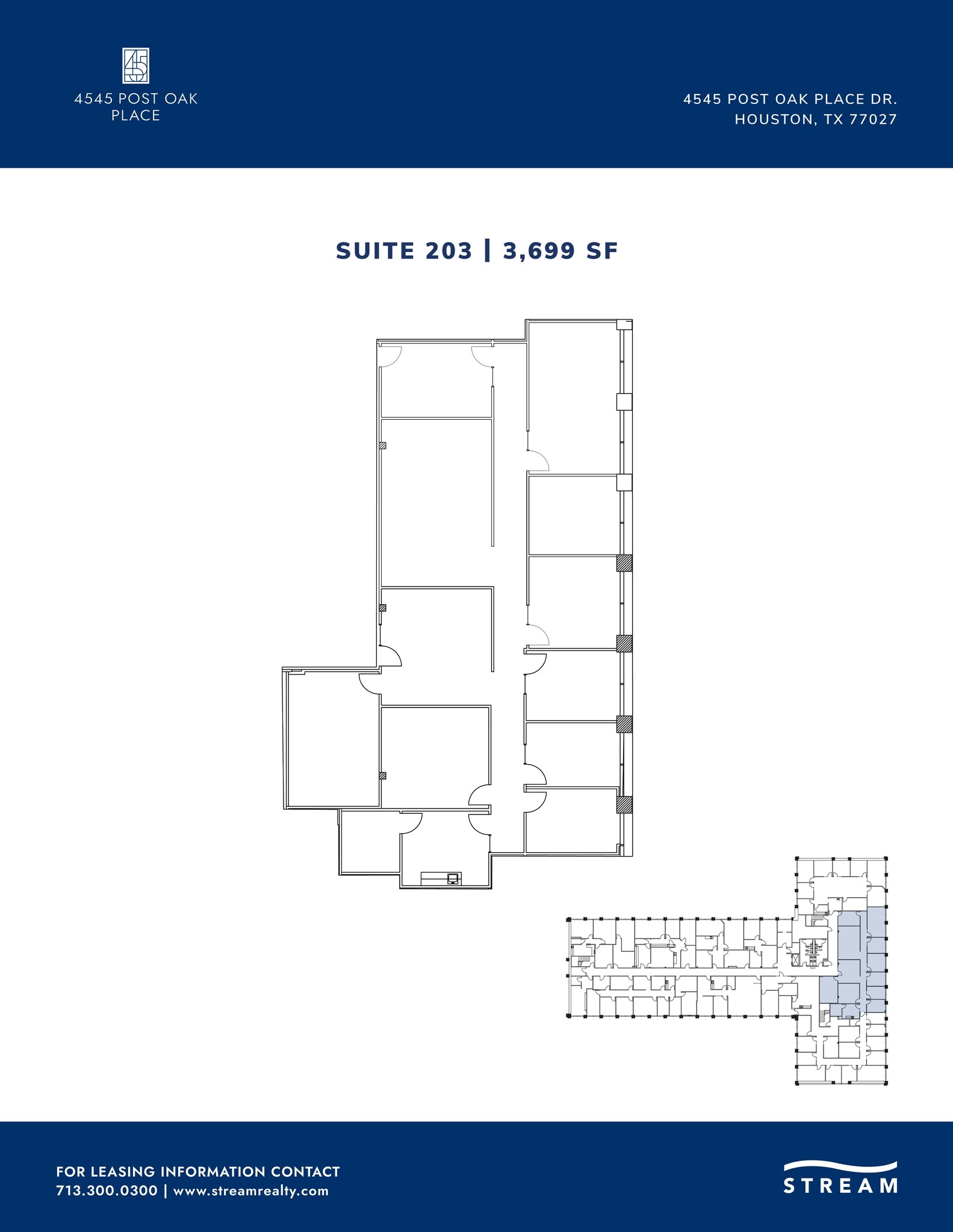 4545 Post Oak Pl, Houston, TX for lease Floor Plan- Image 1 of 1