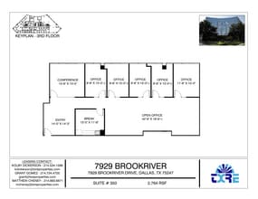7929 Brookriver Dr, Dallas, TX à louer Plan d’étage- Image 1 de 1