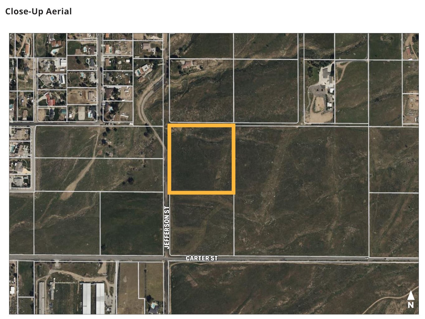 NEC Jefferson St & Carter St, Yucaipa, CA for sale Aerial- Image 1 of 7