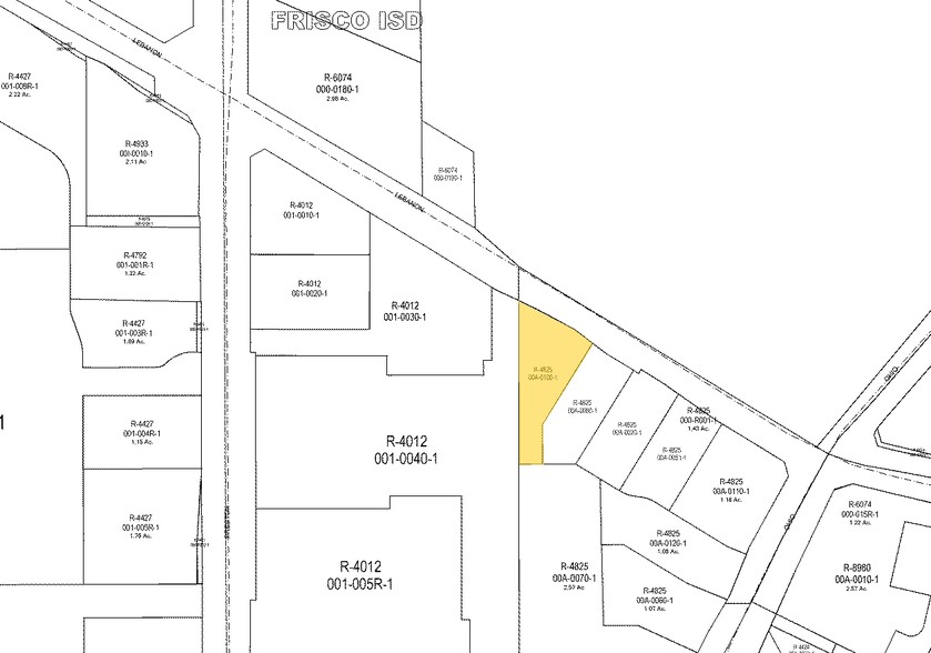 9175 Lebanon Rd, Frisco, TX à louer - Plan cadastral - Image 3 de 9