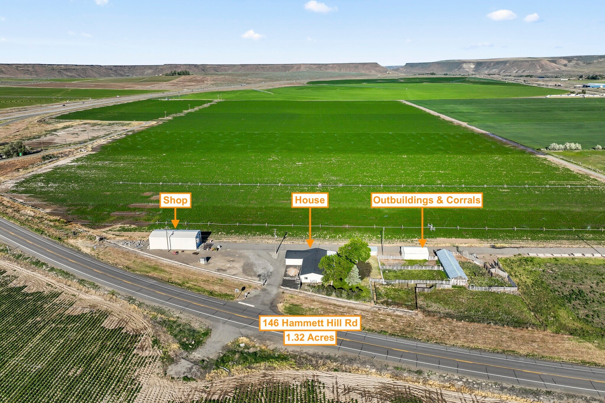146 N Hammett Hill Rd, Hammett, ID for sale Aerial- Image 1 of 48