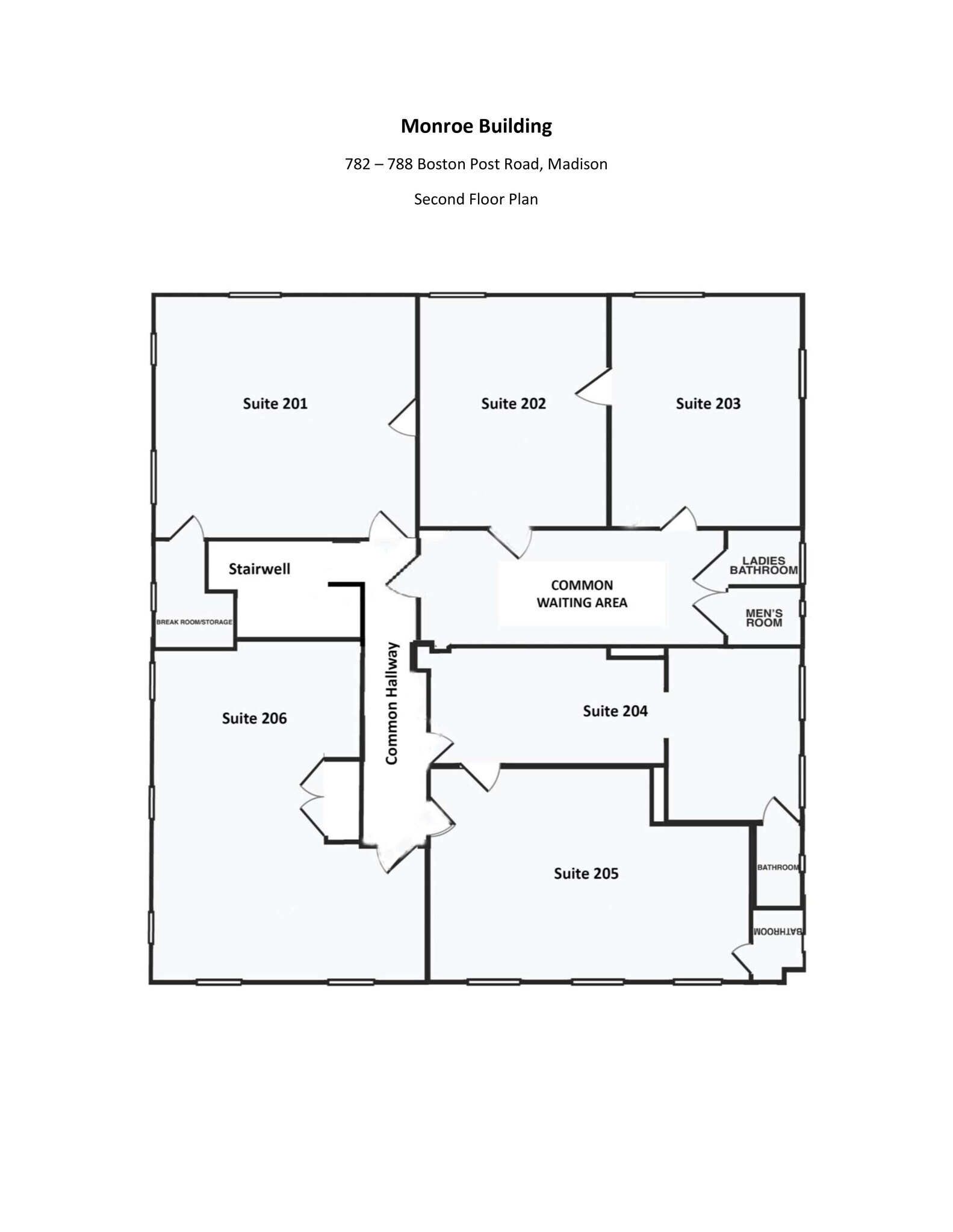 782-788 Boston Post Rd, Madison, CT à louer Plan de site- Image 1 de 1