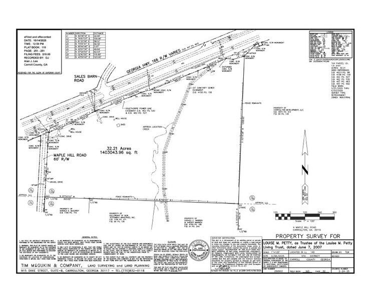4 Maple Hill Rd, Carrollton, GA à vendre - Plan de site - Image 2 de 7