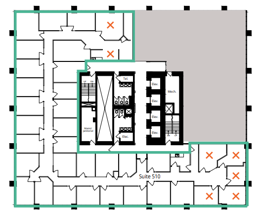 715 5 Av SW, Calgary, AB à louer Plan d  tage- Image 1 de 1