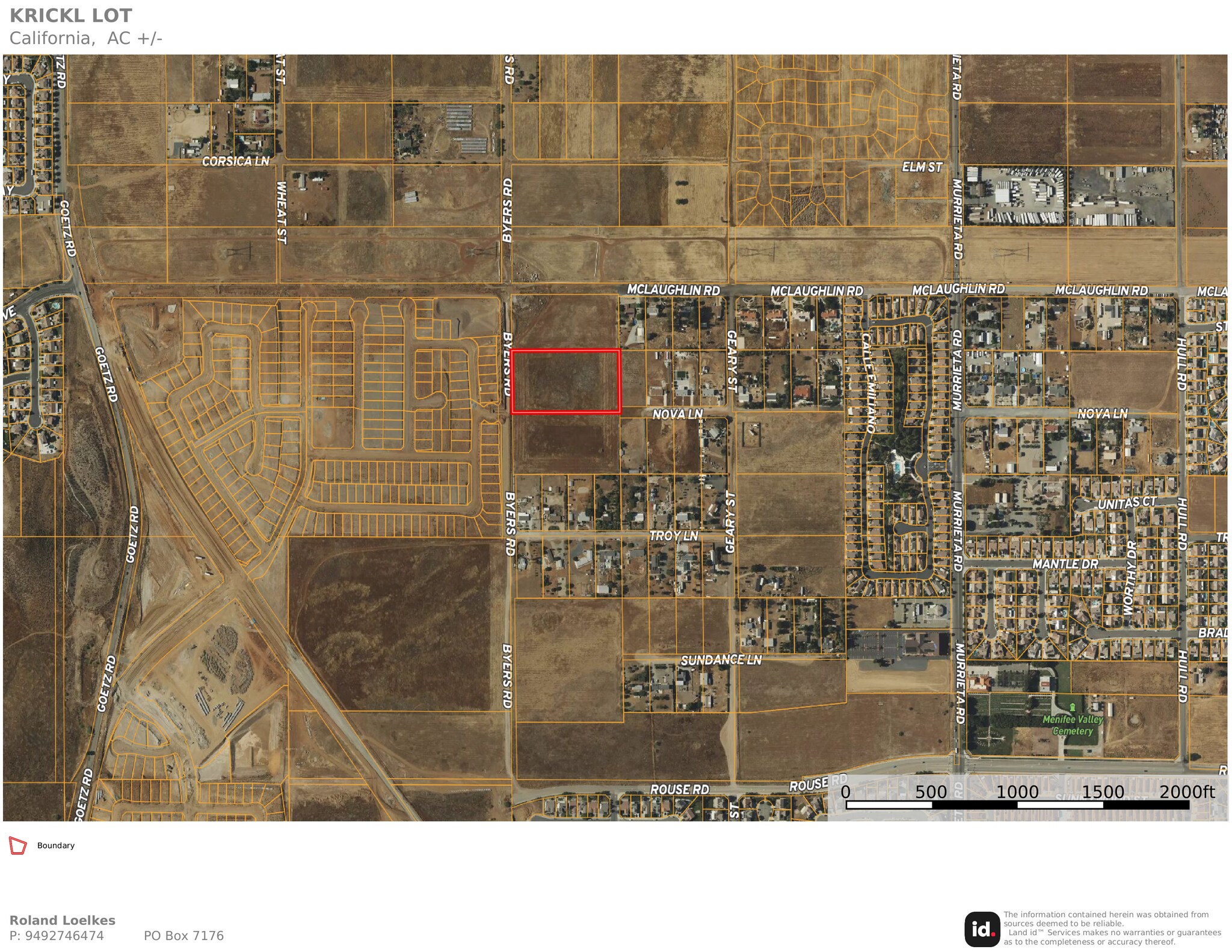 Byers Ln, Menifee, CA for sale Primary Photo- Image 1 of 3
