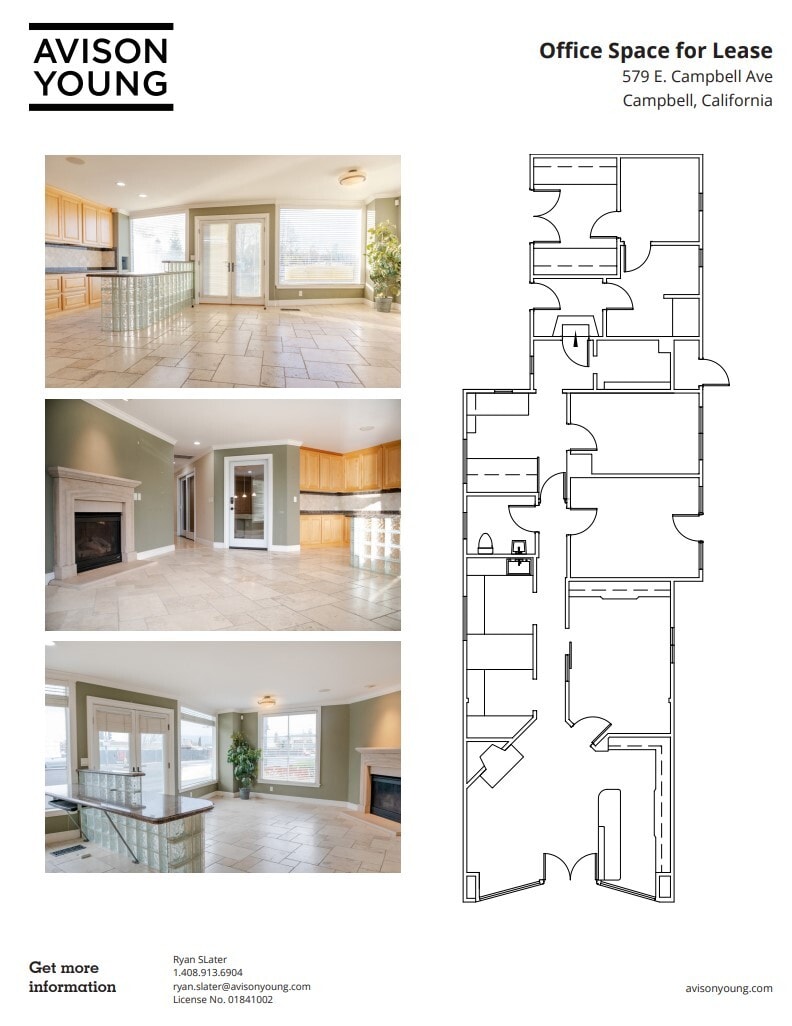 579 E Campbell Ave, Campbell, CA à louer Plan d’étage- Image 1 de 1