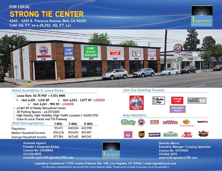 4249-4265 Florence Ave, Bell, CA for lease Building Photo- Image 1 of 10