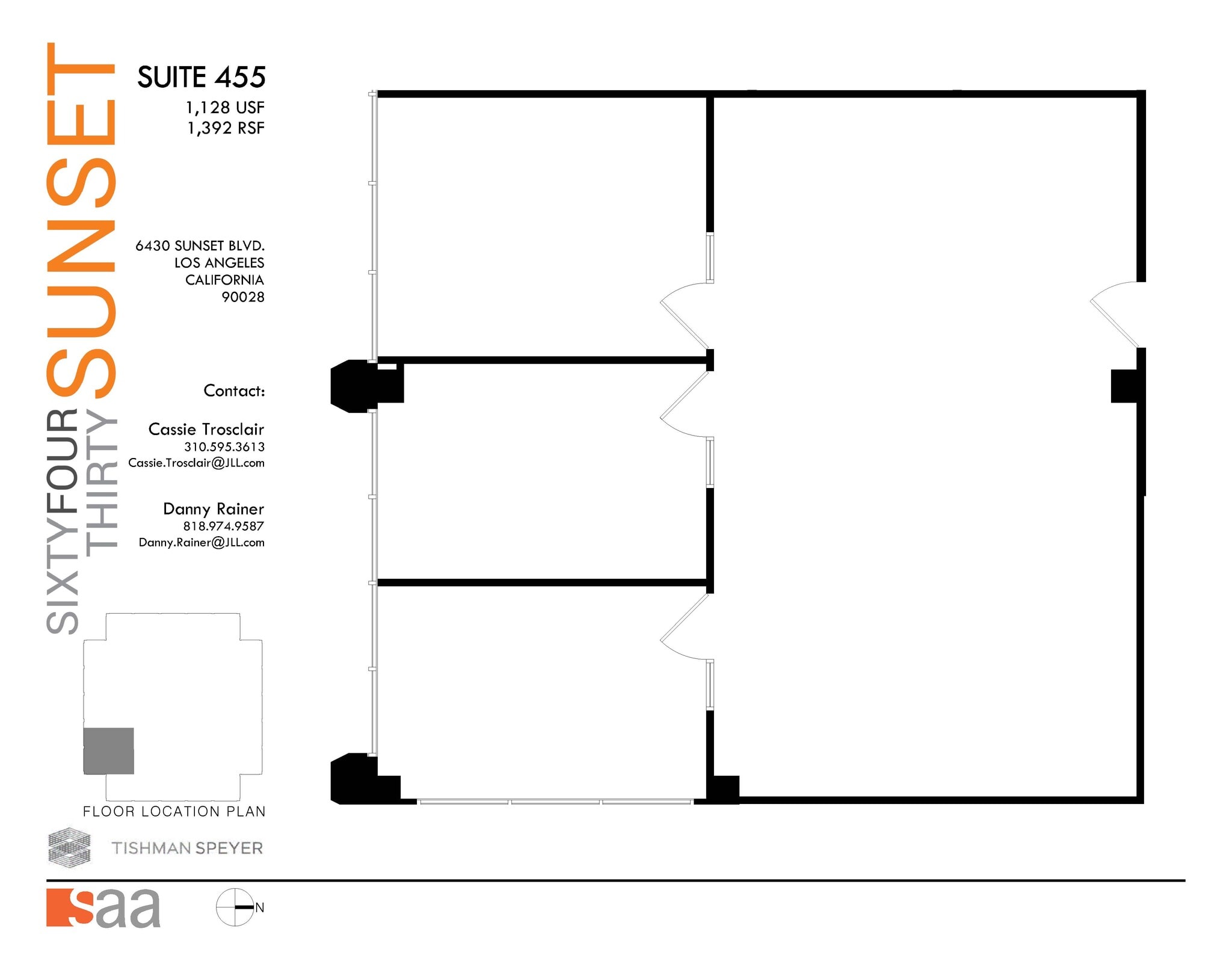 6430 W Sunset Blvd, Los Angeles, CA for lease Floor Plan- Image 1 of 1