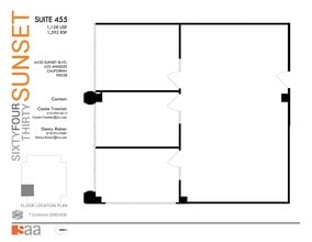 6430 W Sunset Blvd, Los Angeles, CA for lease Floor Plan- Image 1 of 1