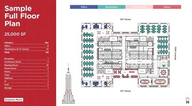 350 Fifth Ave, New York, NY à louer Plan d’étage- Image 1 de 14