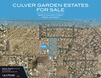 Plus de détails pour 8650 Culver St, Mesa, AZ - Terrain à vendre