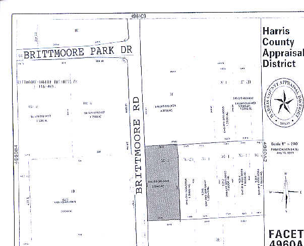 5202 Brittmoore Rd, Houston, TX à vendre Plan cadastral- Image 1 de 1