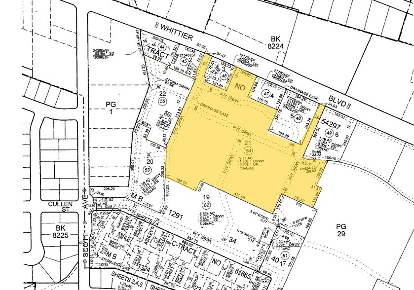 15580-15600 Whittwood Ln, Whittier, CA à louer - Plan cadastral - Image 2 de 5