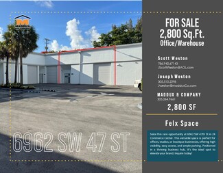 More details for 6950-6964 SW 47th St, Miami, FL - Flex for Sale