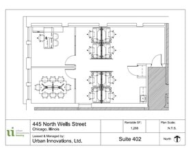 445 N Wells St, Chicago, IL for lease Floor Plan- Image 1 of 7