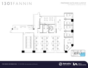 1301 Fannin St, Houston, TX à louer Plan d  tage- Image 1 de 2