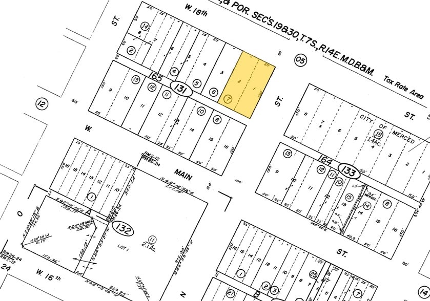 710 W 18th St, Merced, CA à vendre - Plan cadastral - Image 2 de 17