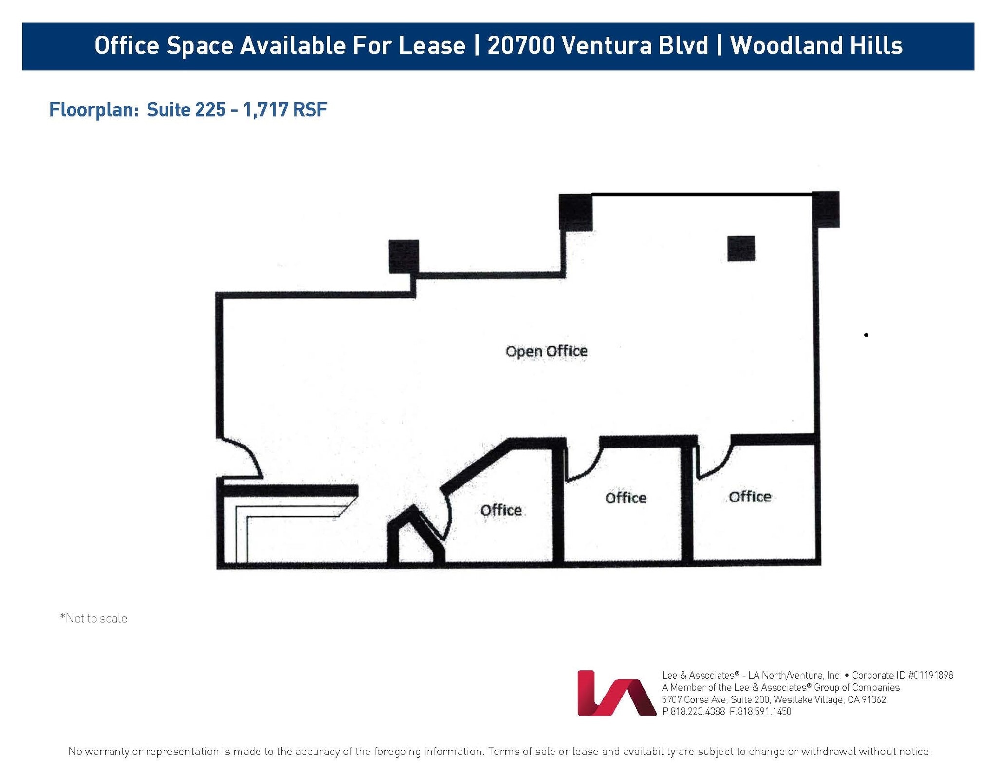 20700 Ventura Blvd, Woodland Hills, CA for sale Floor Plan- Image 1 of 1