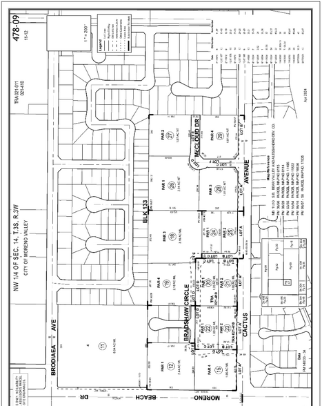 14498 Moreno Beach Dr, Moreno Valley, CA for lease - Plat Map - Image 3 of 3