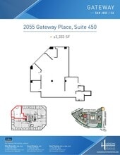 2033 Gateway Pl, San Jose, CA à louer Plan d’étage- Image 1 de 1