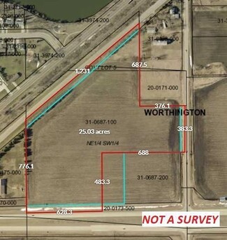 Plus de détails pour TBD Plotts Ave, Worthington, MN - Terrain à vendre