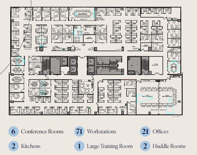 2828 N Harwood St, Dallas, TX à louer Plan d’étage- Image 1 de 1