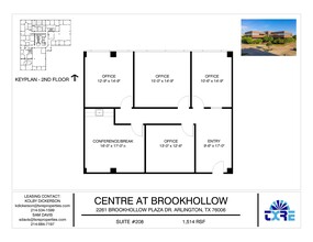 2261 Brookhollow Plaza Dr, Arlington, TX for lease Floor Plan- Image 1 of 1