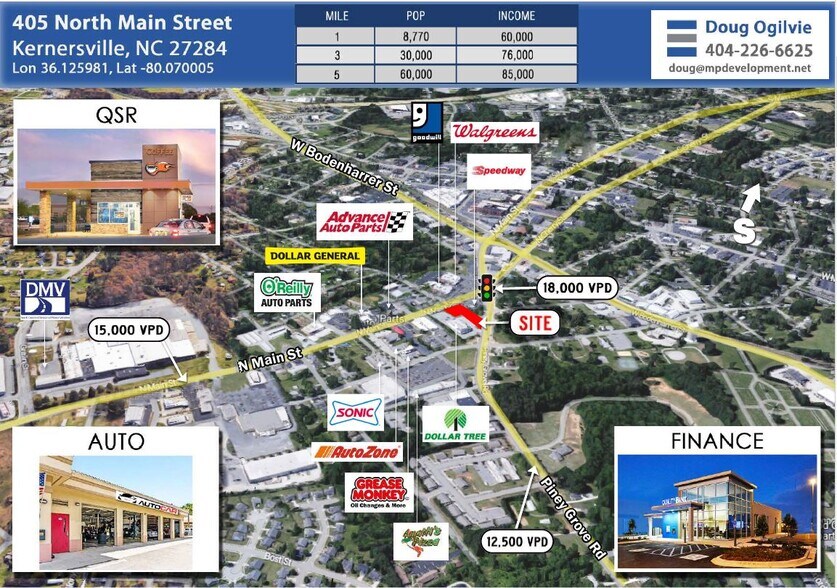 405 N Main St, Kernersville, NC à vendre - Photo du bâtiment - Image 2 de 7